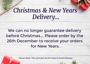 Delivery times for Christmas & New Years