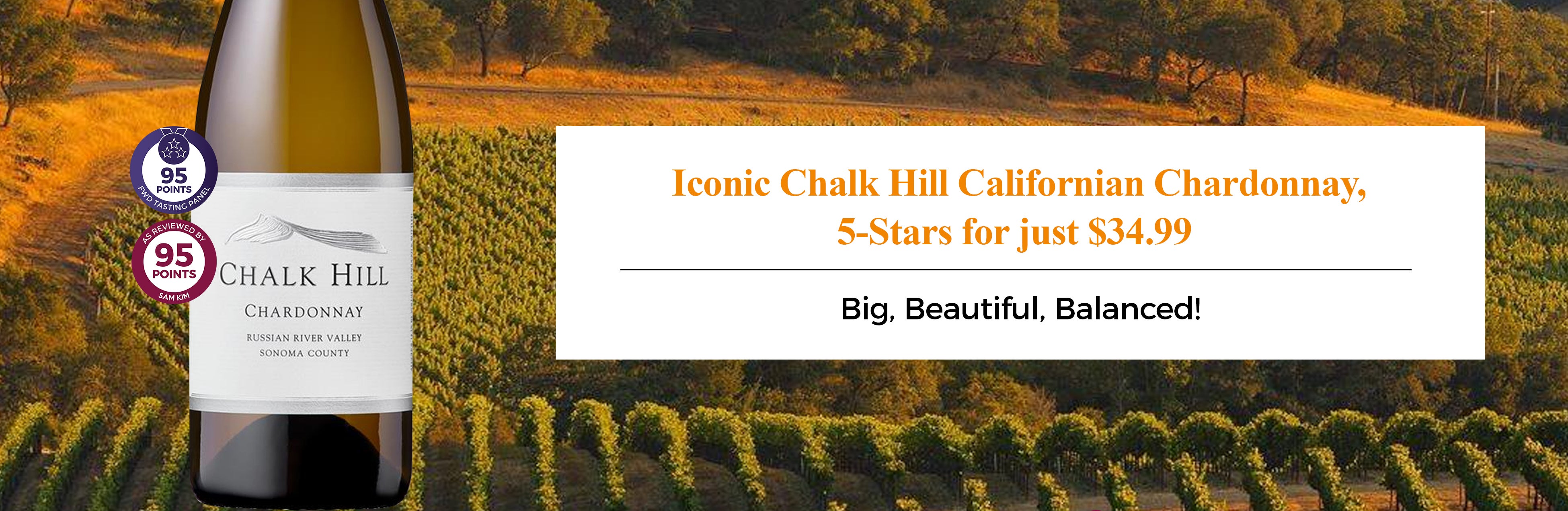 2019 Chalk Hill Russian River Chardonnay Fine Wine Delivery