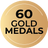 60 Gold Medals