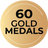 60 Gold Medals