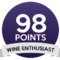 Wine enthusiast 98/100