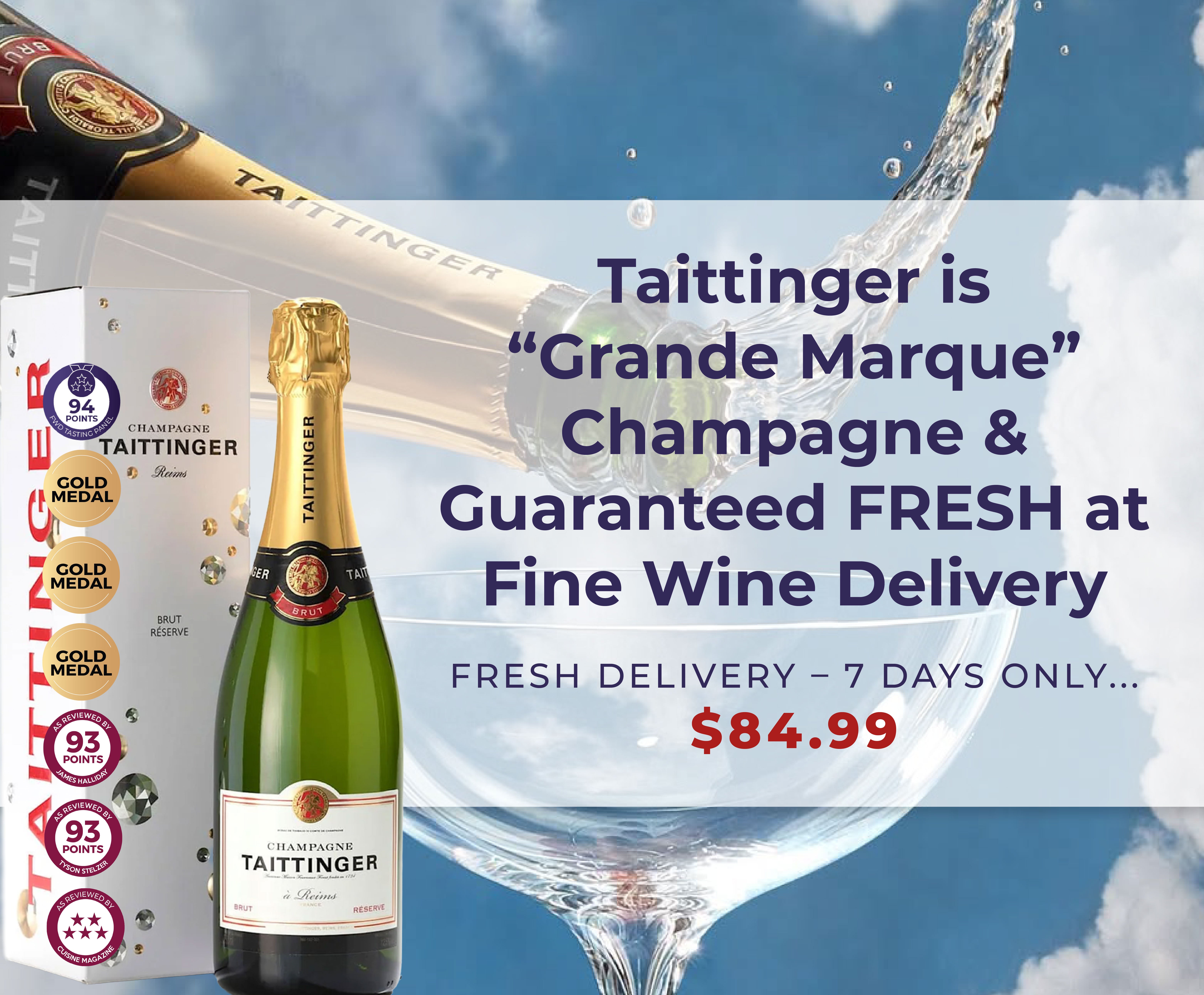 Taittinger Brut Reserve | Fine Wine Delivery
