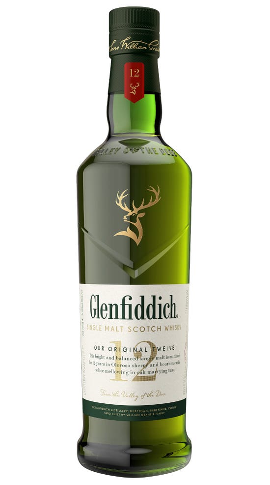 Glenfiddich Single Malt Scotch Whisky 12YO