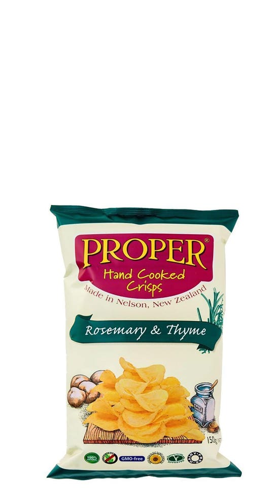 Proper Crisps Rosemary & Thyme 150 gr