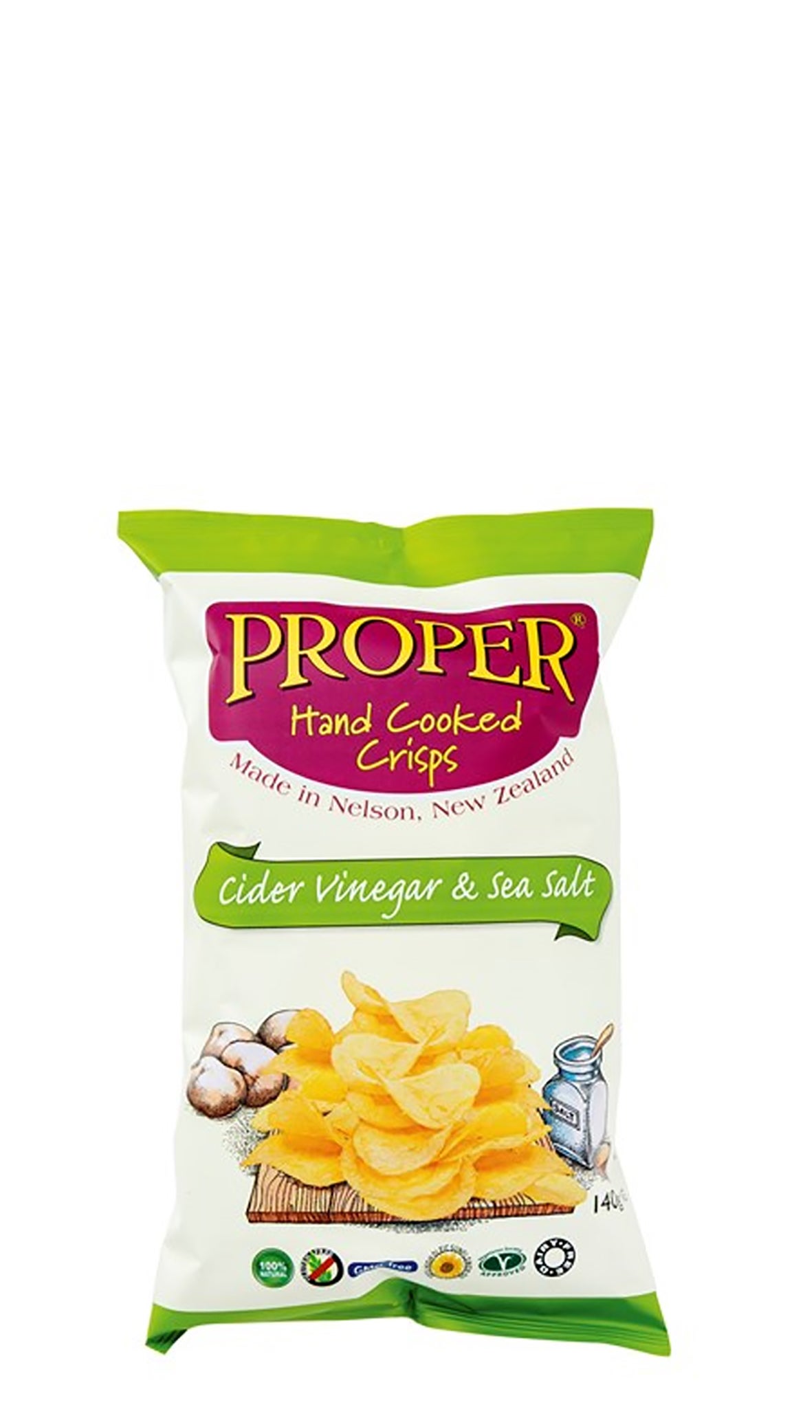 Proper Crisps Salt & Vinegar 150 gr Fine Wine Delivery