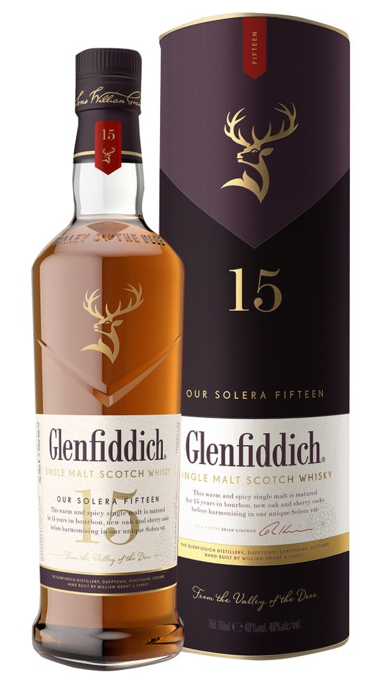 Glenfiddich 15YO Solera Reserve Single Malt Whisky
