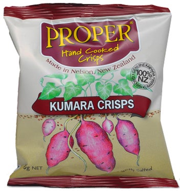 2014 Proper Crisps Kumara 100 grams