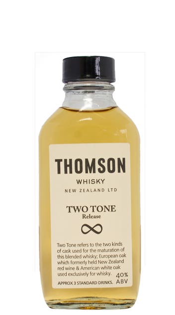  Thomson Whisky Two Tone Miniature 100ml