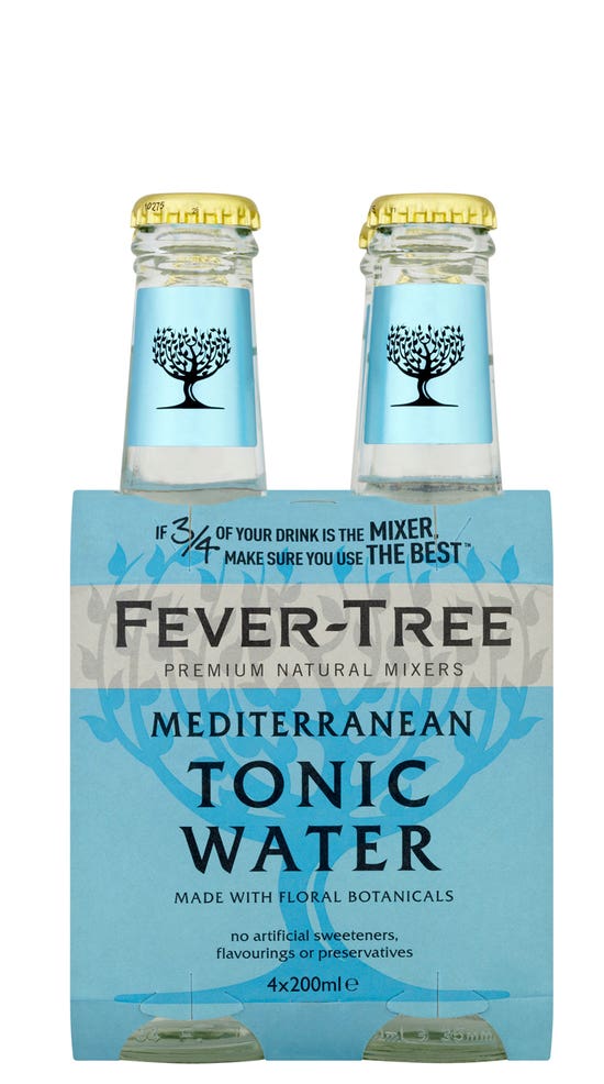 Fever-Tree Premium Mediterranean Tonic Water 4pk