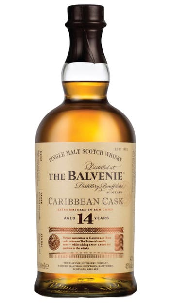  Balvenie Caribbean Cask 14YO Single Malt Scotch Whisky