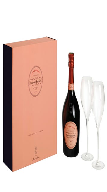 Laurent-Perrier Rosé NV Gift Pack with 2 Flutes