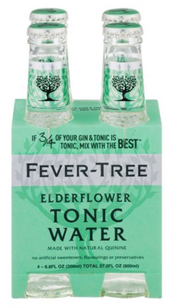 Fever-Tree Premium Elderflower Tonic Water 4pk