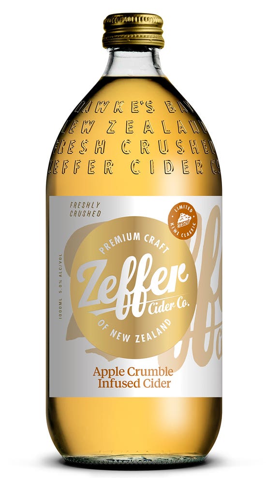Zeffer Apple Crumble Infused 1L Flagons
