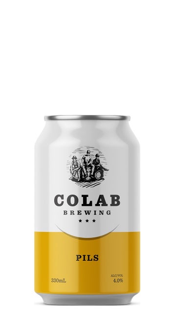  Colab Brewing Pils 330ml can