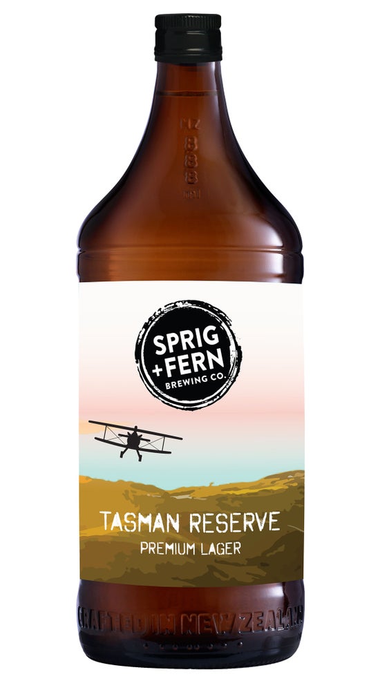Sprig & Fern Tasman Reserve Lager 888ml bottle
