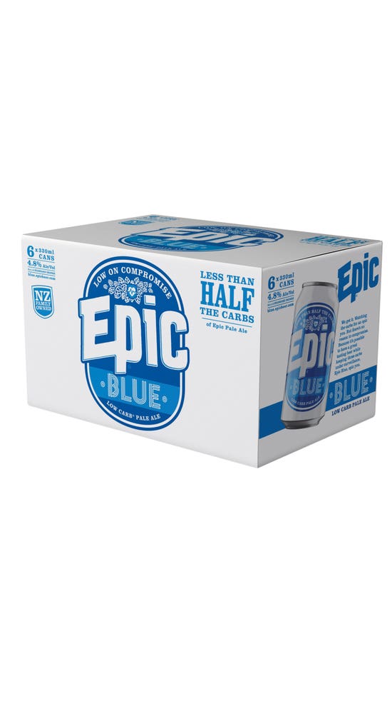 Epic Blue Low Carb Pale Ale 6pack