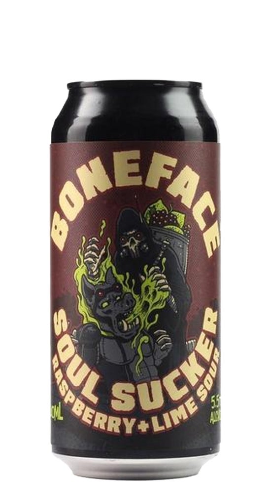 Boneface Soul Sucker Raspberry & Lime Sour 440ml can