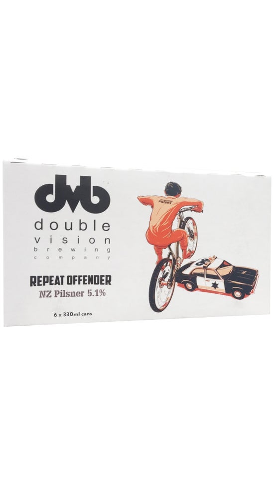 Double Vision Repeat Offender pilsner 6 pack cans
