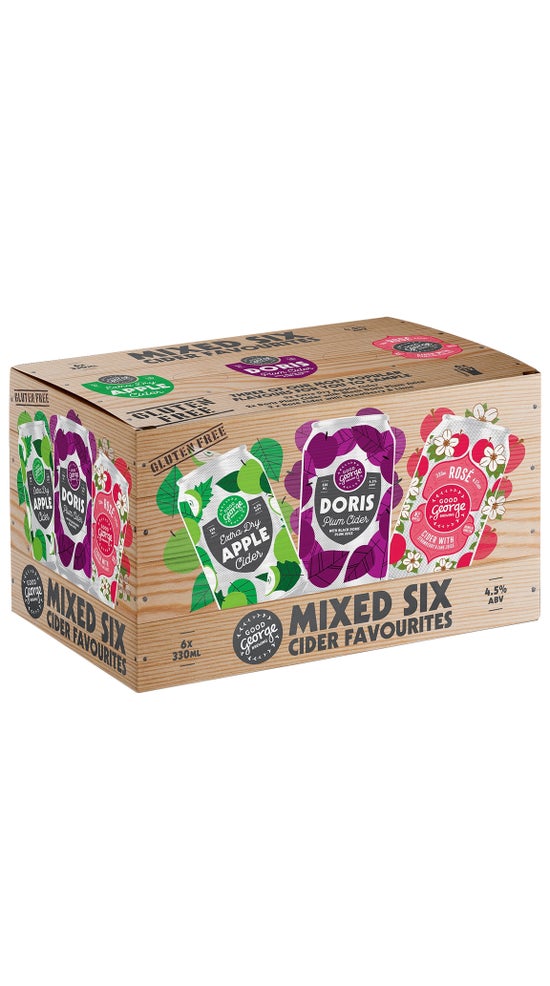 Good George Mixed 6 Cider Favorites 330ml cans