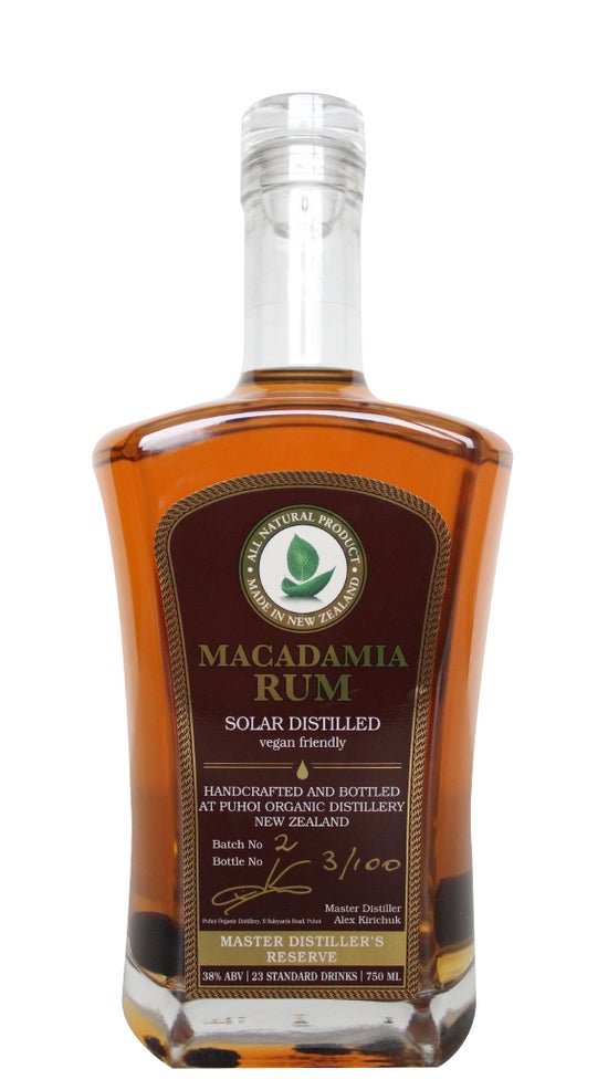 Puhoi Organic Distillery Macadamia Rum 750ml