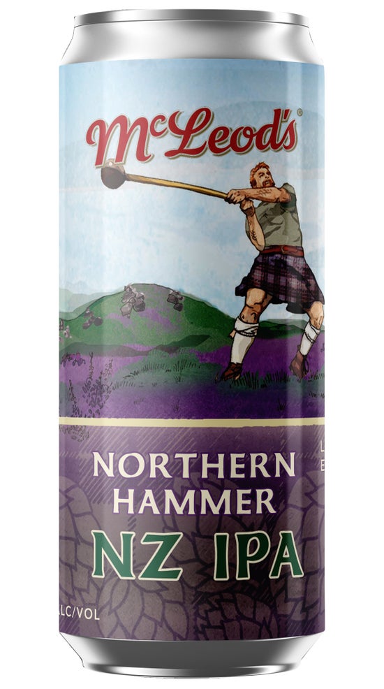 Mcleods Northern Hammer NZ IPA 440ml can