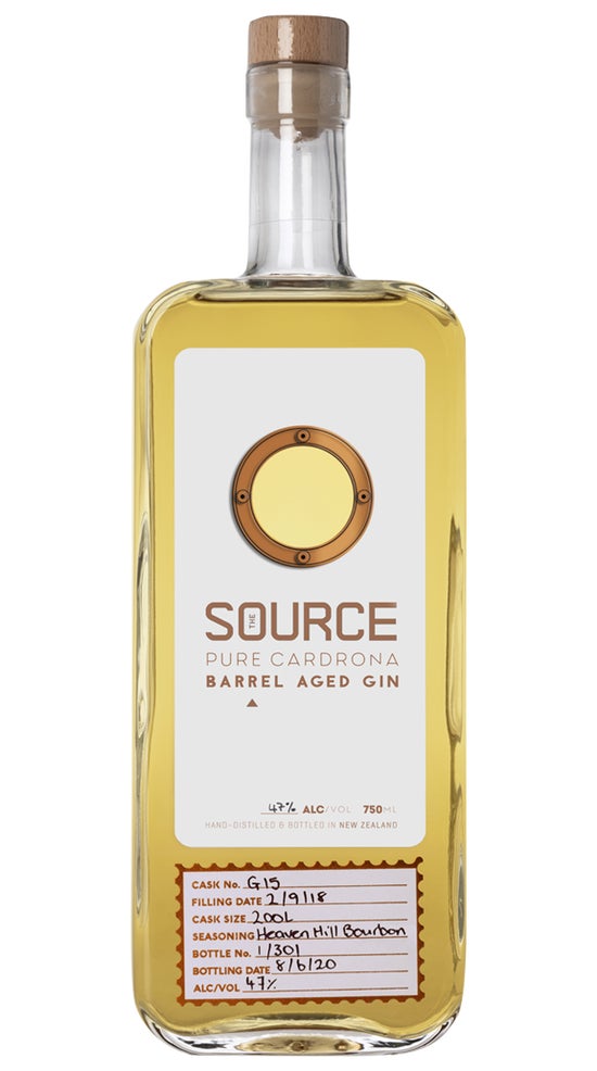 Cardrona Bourbon Barrel Aged The Source Gin 750ml bottle