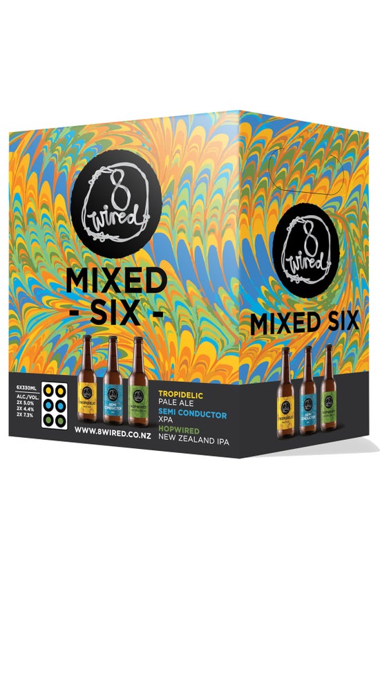 8 Wired Mixed 6 Pack 330ml bottles