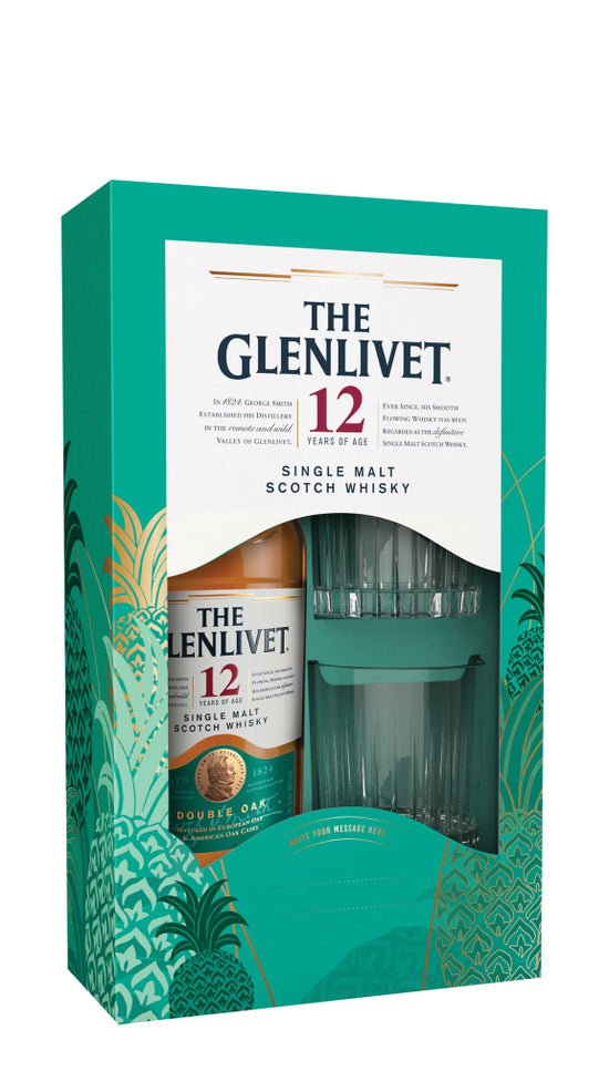 The Glenlivet 12YO 700ml & 2 Glasses Giftpack