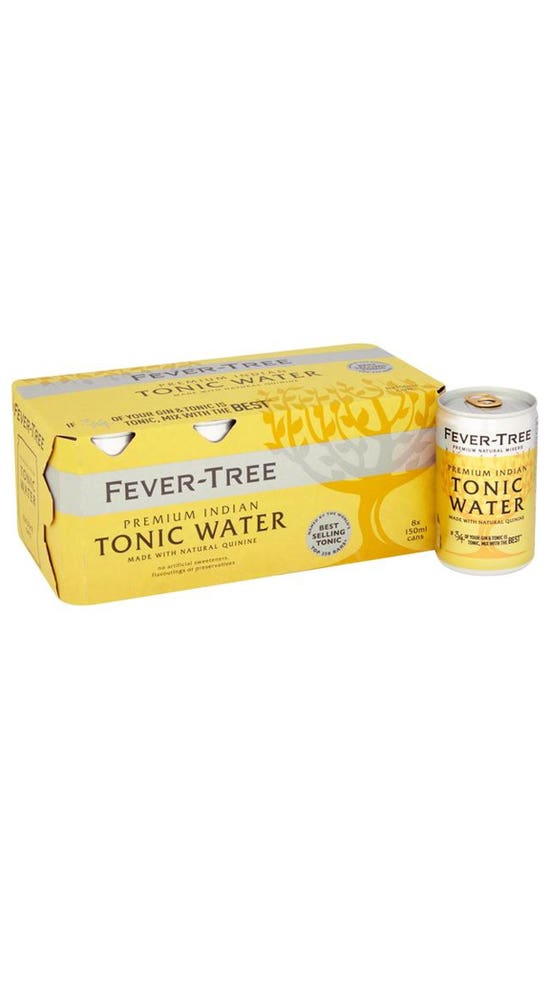 Fever-Tree Premium Indian Tonic Water Cans 8x 150ml pk