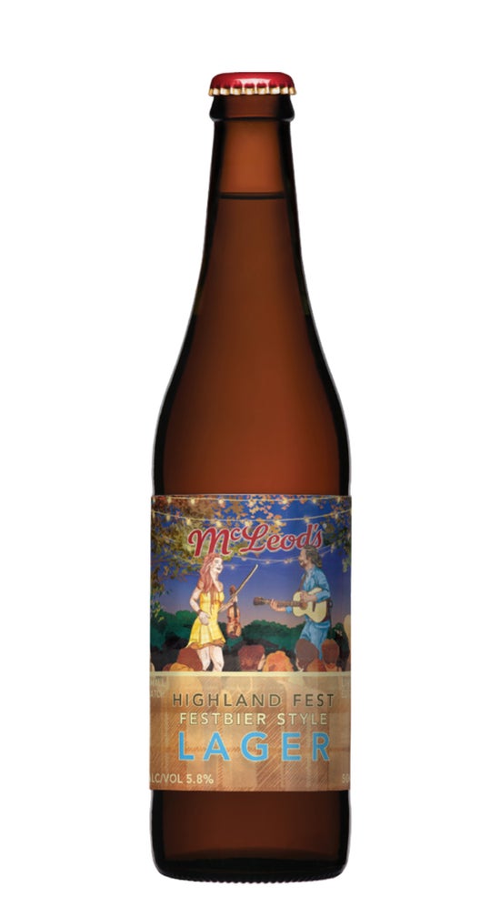 McLeod's Highland Fest Festbier Style Lager 500ml bottle