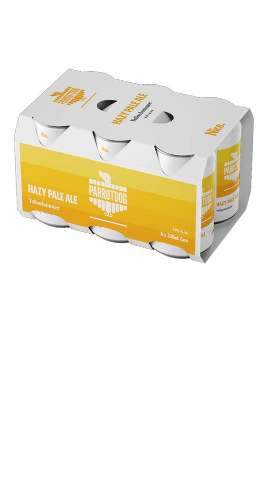 Parrotdog Yellowhammer Hazy Pale Ale 6 pack 330ml cans