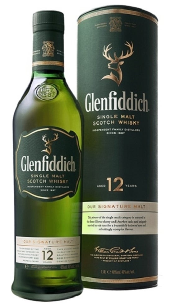 Glenfiddich Single Malt Scotch Whisky 12YO 1 Litre