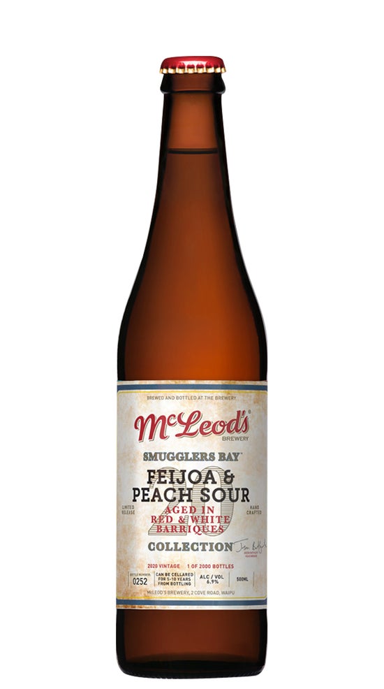 McLeod's Smugglers Bay Feijoa & Peach Sour 500ml bottle