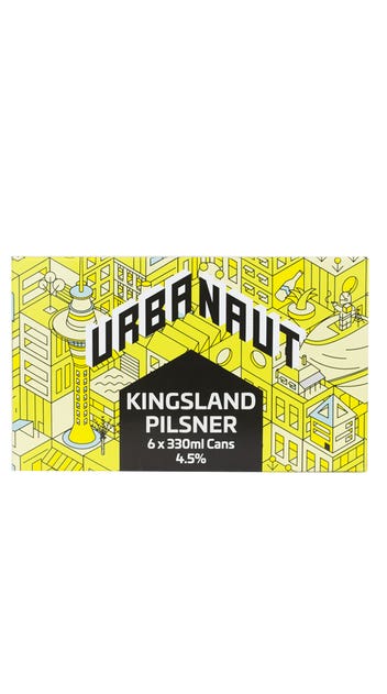  Urbanaut Kingsland Pilsner 6pk 330ml cans