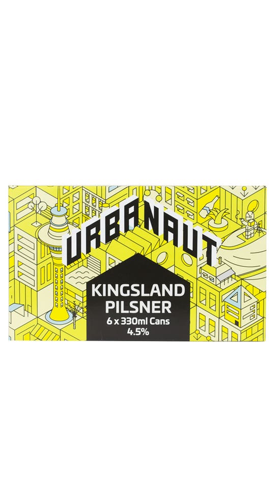 Urbanaut Kingsland Pilsner 6pk 330ml cans