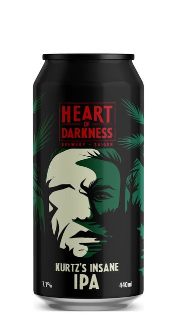  Heart of Darkness Kurtz's Insane IPA 440ml can