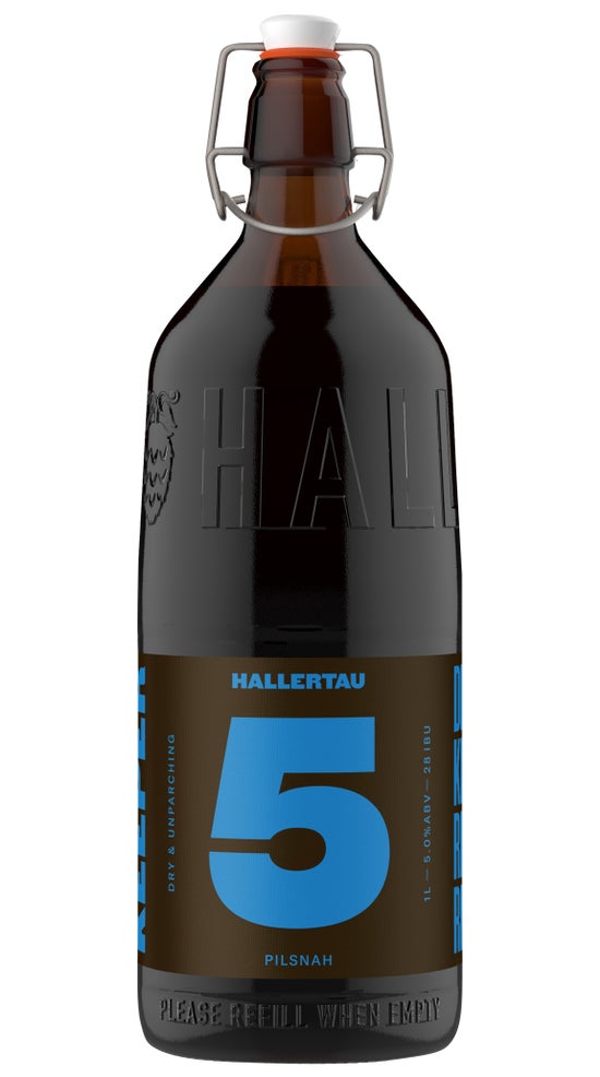 Hallertau The Keeper #5 Pilsner 1 litre refillable bottle
