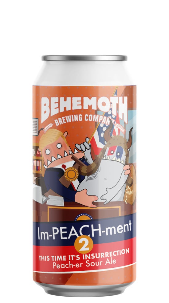 Behemoth Im-PEACH-ment 2 Peach-er Sour Ale 440ml can