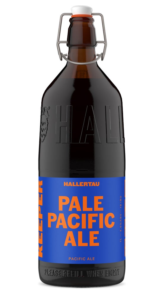 Hallertau Pacific Pale Ale 1 Litre Resuable Keeper Bottle