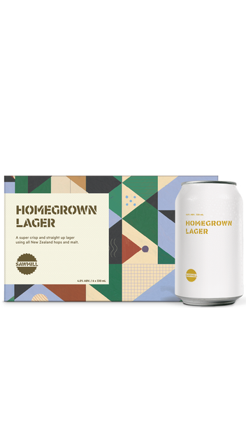  Sawmill Homegrown Lager 6 pack cans