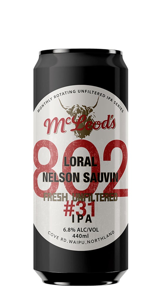 McLeod's 802 #31 Hazy IPA 440ml can