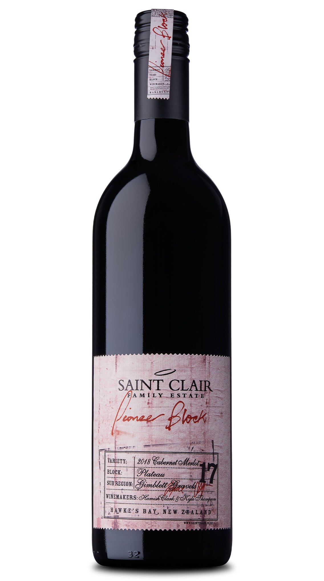 2018 Saint Clair Pioneer Block 17 Plateau Merlot Fine Wine