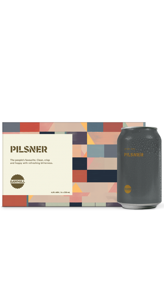 Sawmill Pilsner 6 pack 330ml cans