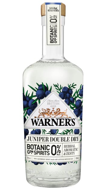  Warner&#039;s 0% Juniper Double Dry Gin 500ml bottle
