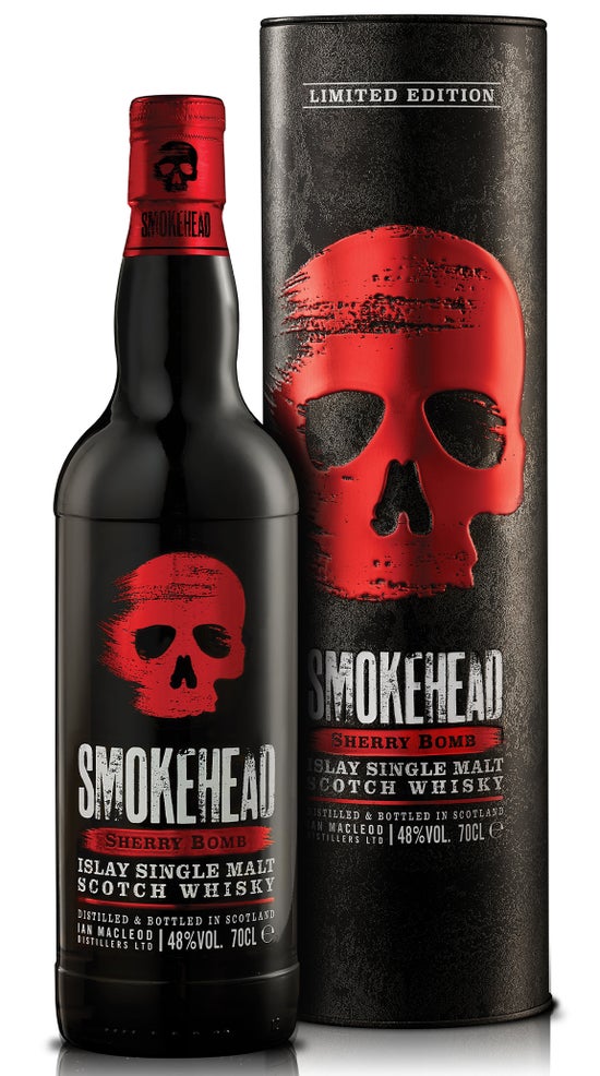 Smokehead Islay Single Malt Whisky Sherry Bomb 48% 700ml bottle