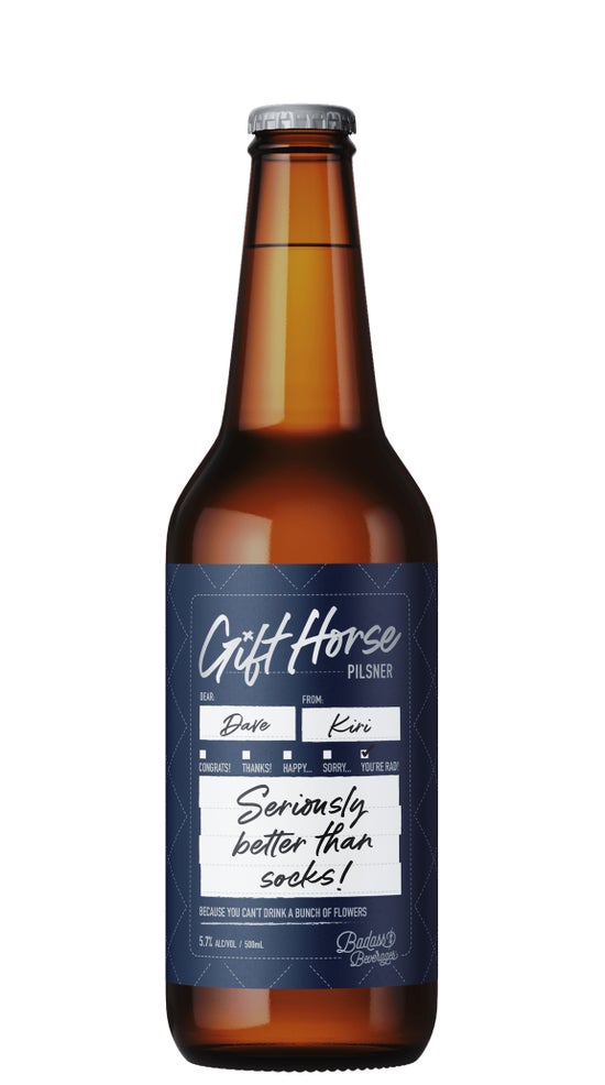 Badass Beverages Gift Horse Pilsner 500ml bottle