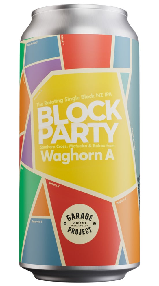 Garage Project Block Party Waghorn A Single Origin IPA 440ml can