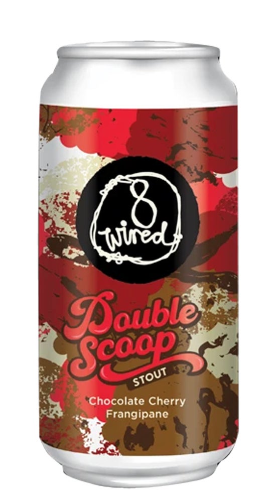 8 Wired Double Scoop Chocolate Cherry Frangipane Stout 440ml can