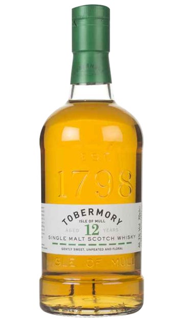  Tobermory 12 YO Isle of Mull Single Malt Scotch Whisky