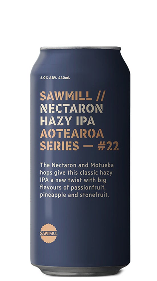 Sawmill Aotearoa IPA Series #22 Nectaron Hazy IPA 440ml can